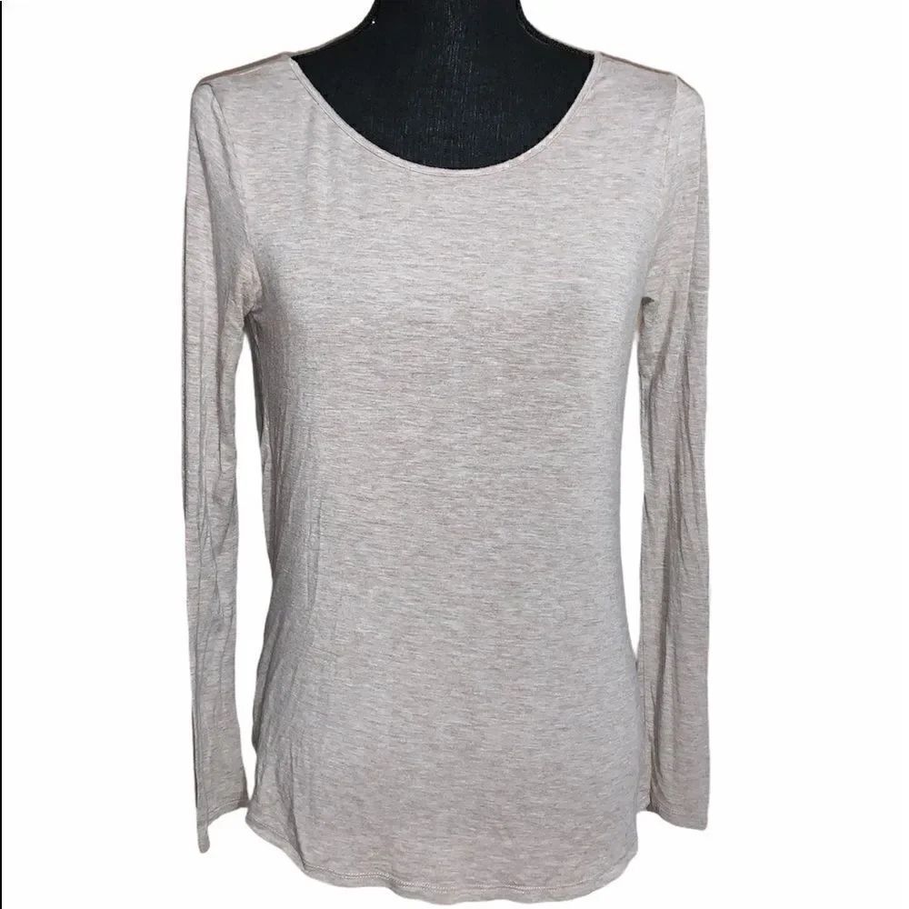 Express Surplice Back Long Sleeve Top